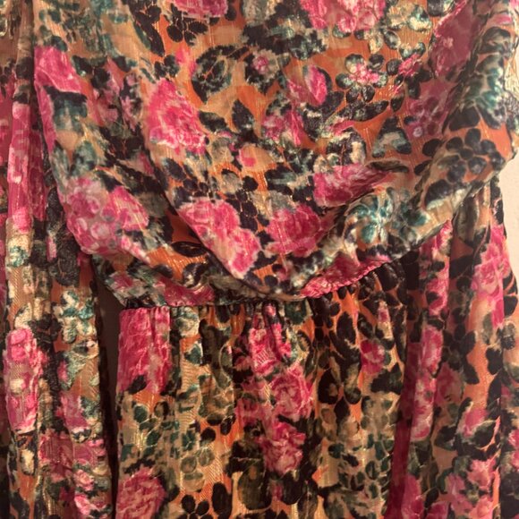 hemant & Nandita One-Shoulder Floral Mini Dress – Size XS - Picture 2 of 3